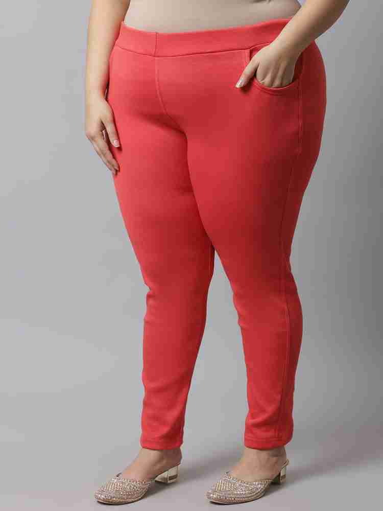 Buy online Red Cotton Leggings from Capris & Leggings for Women by  Valles365 By S.c. for ₹400 at 56% off