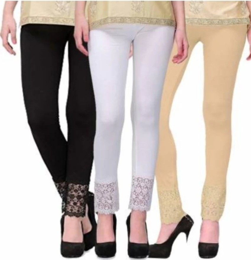 Buy White Leggings for Women by LGC Online