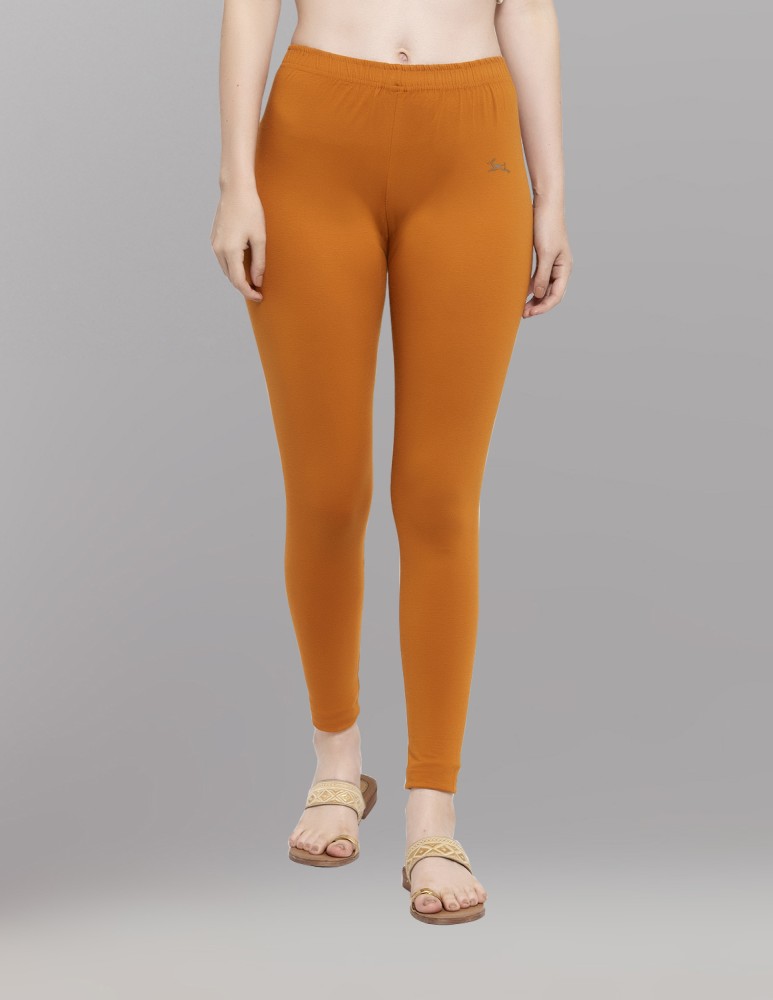 Buy Mustard Yellow Leggings for Women by SRISHTI Online