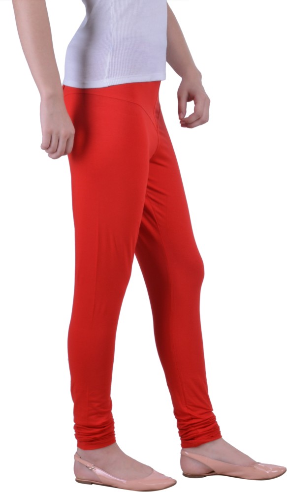 Dollar Women's Missy Pack of 1 Scarlet Color Small Size Churidar Leggings