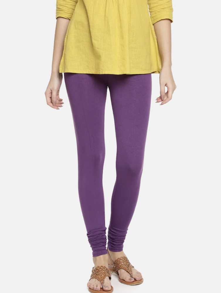Buy SHREE Attractive Fuschia Cotton Solid Ankle Length Legging At Best  Price in India 