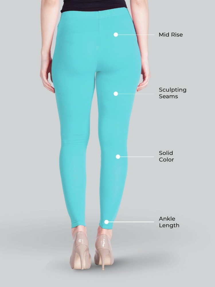 Buy Lyra Women's Light Green solid Ankle Leggings Online at Best Prices in  India - JioMart.