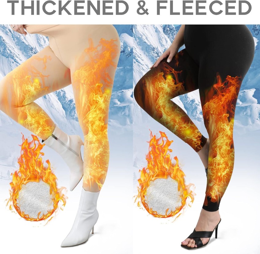 HSR Winter Warm Leggings Women Thermal Pants Fleece Thick Tights