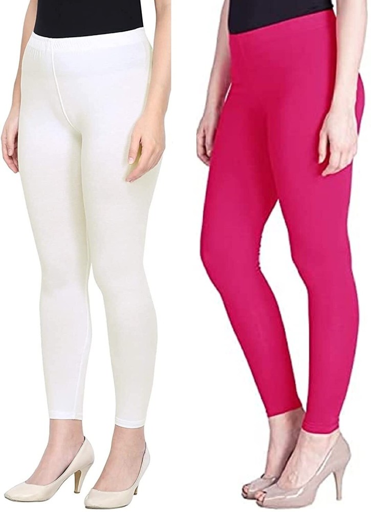 NGT Cotton Lycra Ankle Length Leggings for Women Combo (Set of 6)