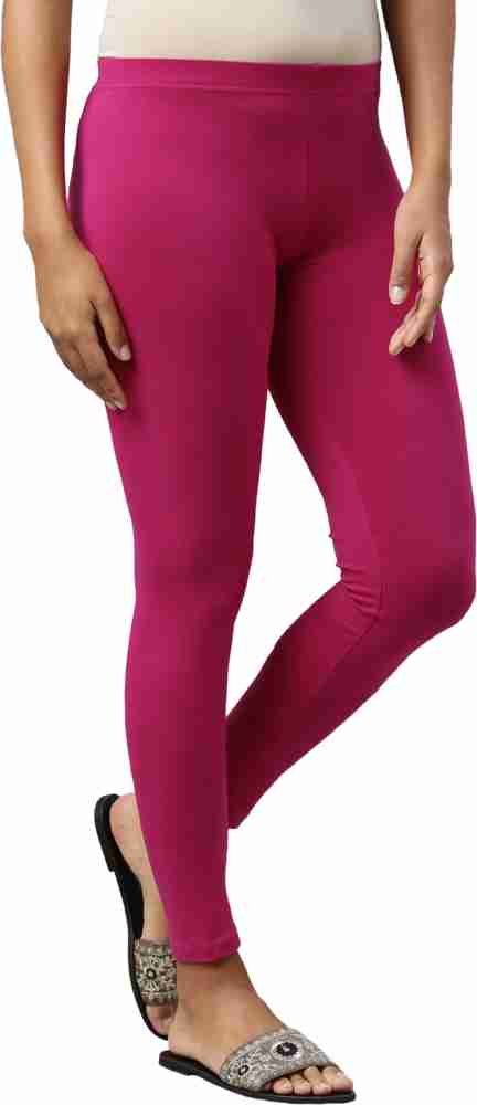Go Colors Women Red Solid Ankle-Length Leggings Price in India, Full  Specifications & Offers