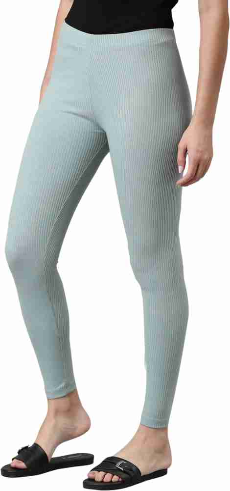 GO COLORS Women Cotton, Elastane Ankle Length Churidar Legging (XL, Black)