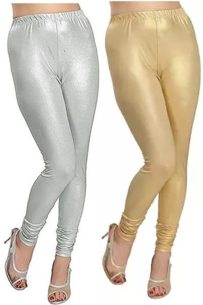 Golden colour outlet leggings