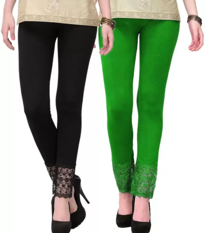 Buy Green Leggings for Women by Elleven Online