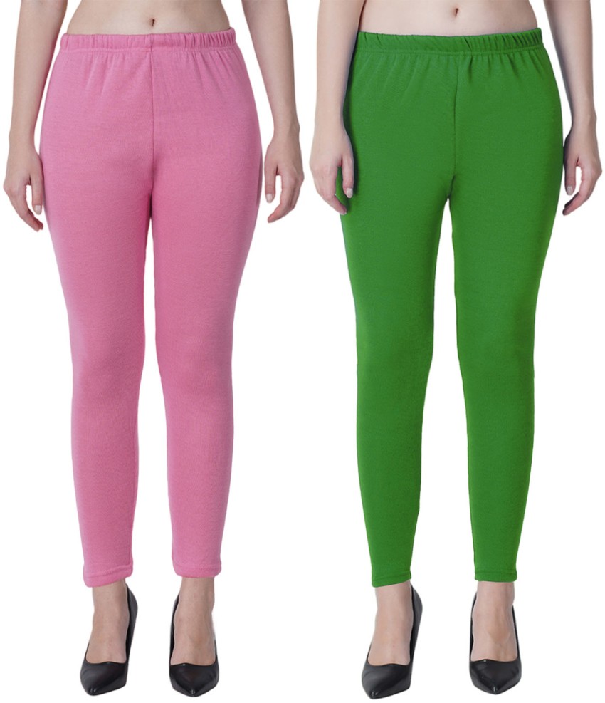 Buy Ankle-Length Winter Leggings with Elasticated Waist Online at