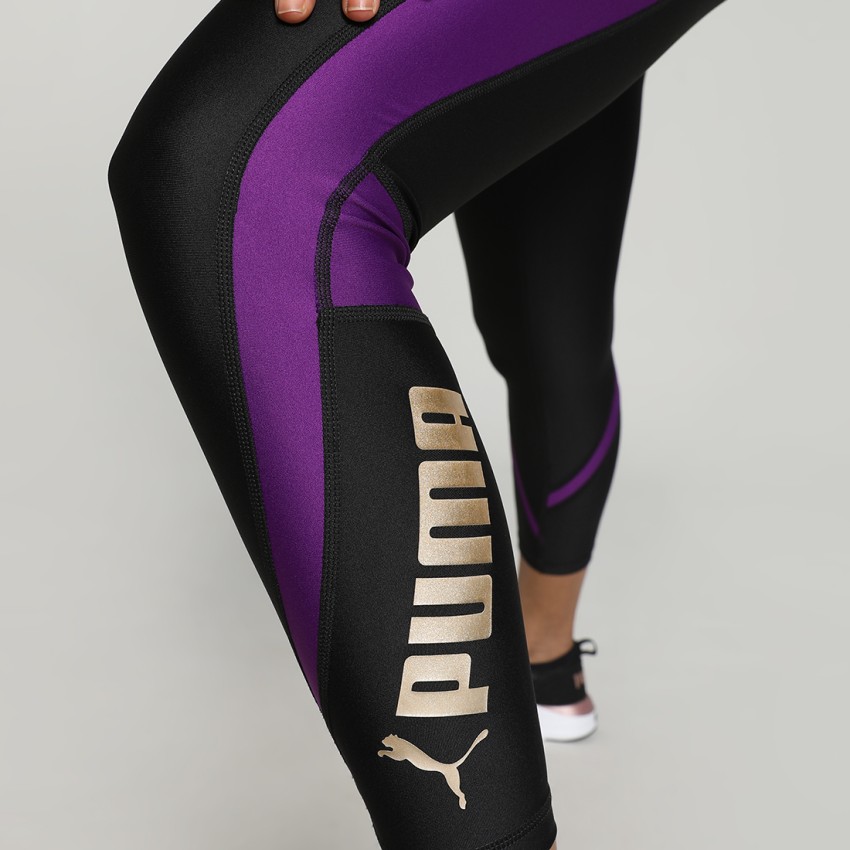 PUMA Printed Women Black, Purple Tights - Buy PUMA Printed Women Black,  Purple Tights Online at Best Prices in India