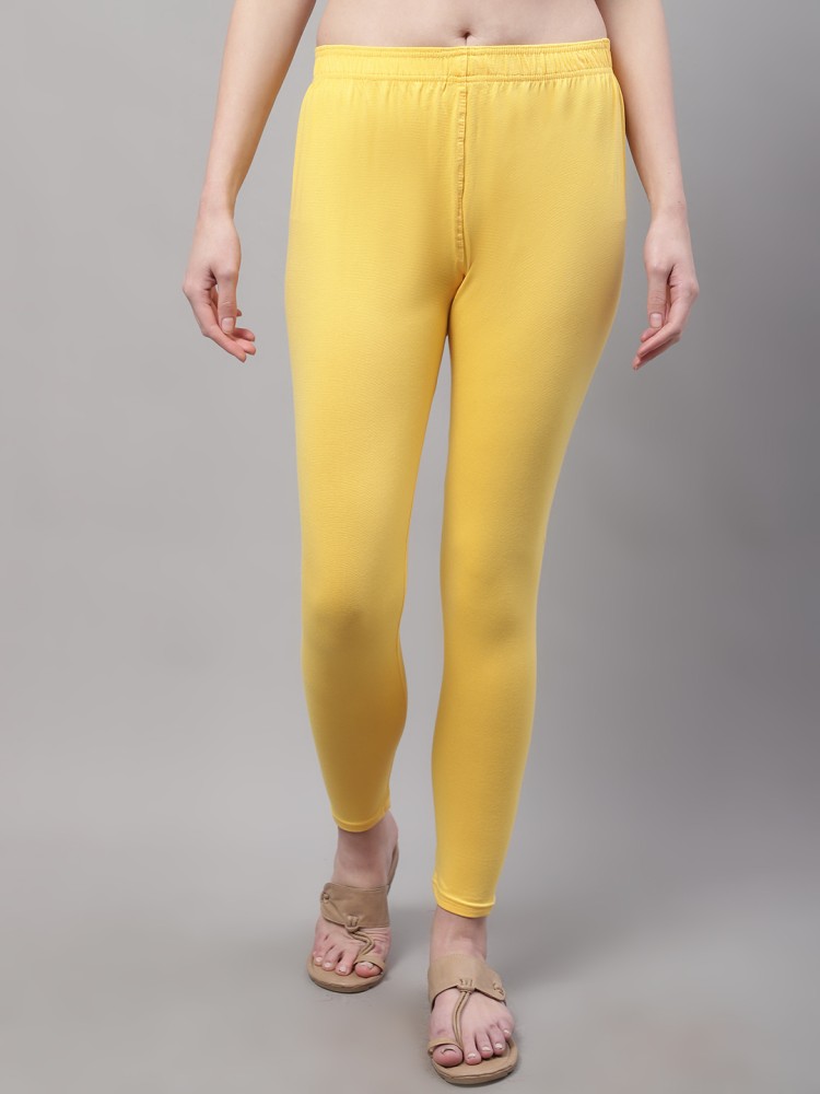 Buy online Off White Solid Full Length Leggings from Capris & Leggings for  Women by Valles365 By S.c. for ₹429 at 52% off