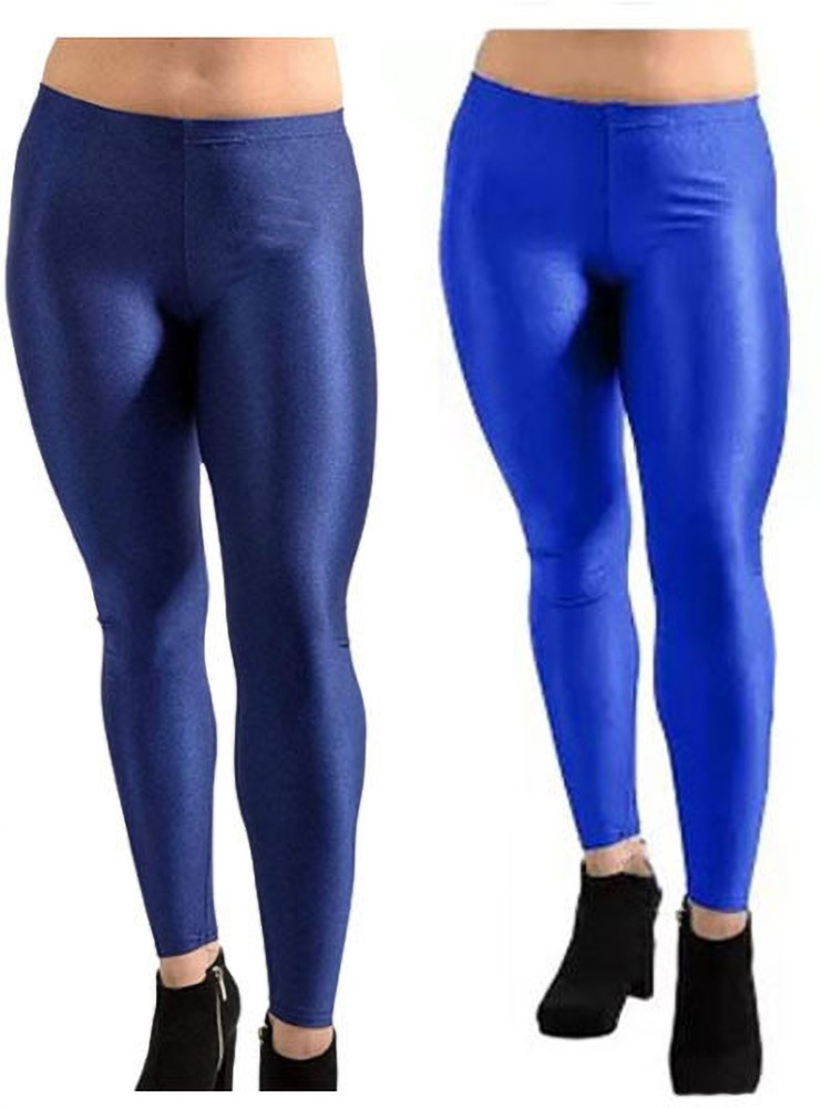 Metallic Royal Blue Leggings