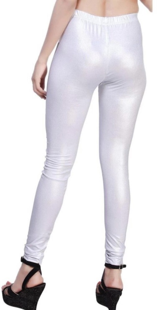 Buy Aurelia Silver Shimmer Printed Tights at