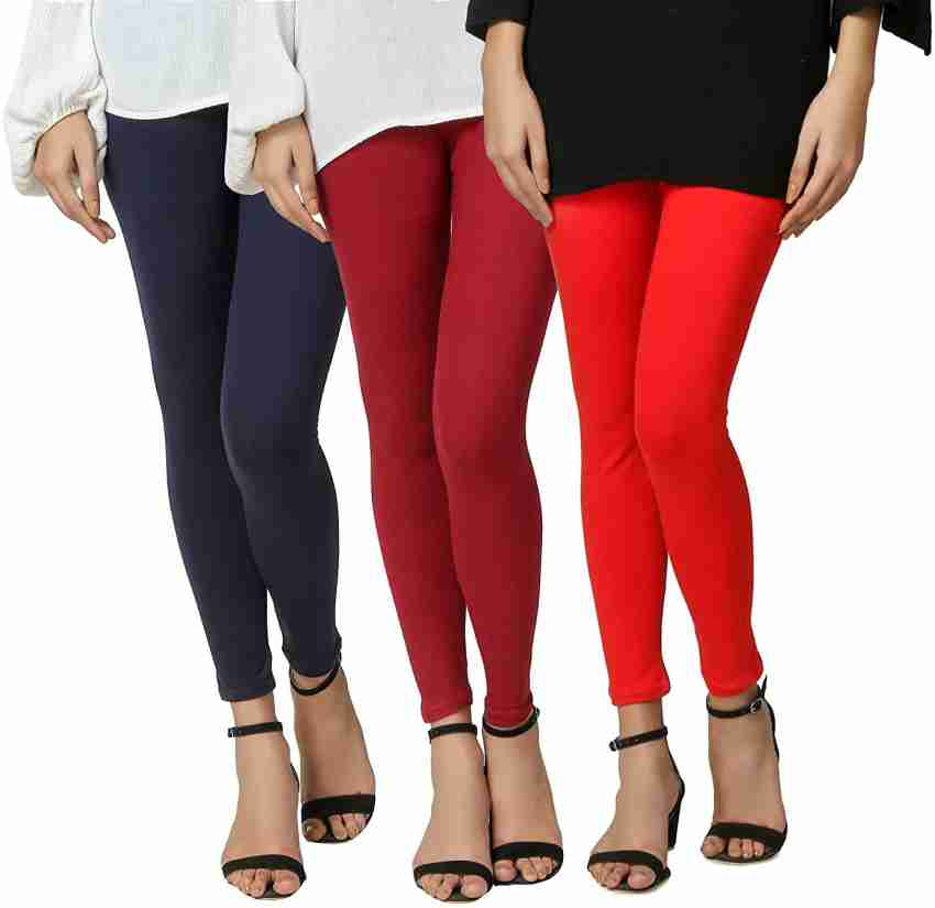Buy Rubby Style Leggings For Women Comfortable Stylish Chudidar Full Length  in Green Colour With Small Size at