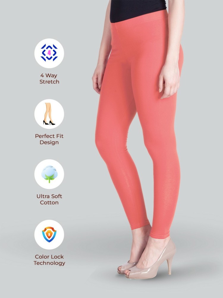 Buy online Red Cotton Blend Leggings from Capris & Leggings for Women by  Soft Colors for ₹379 at 66% off