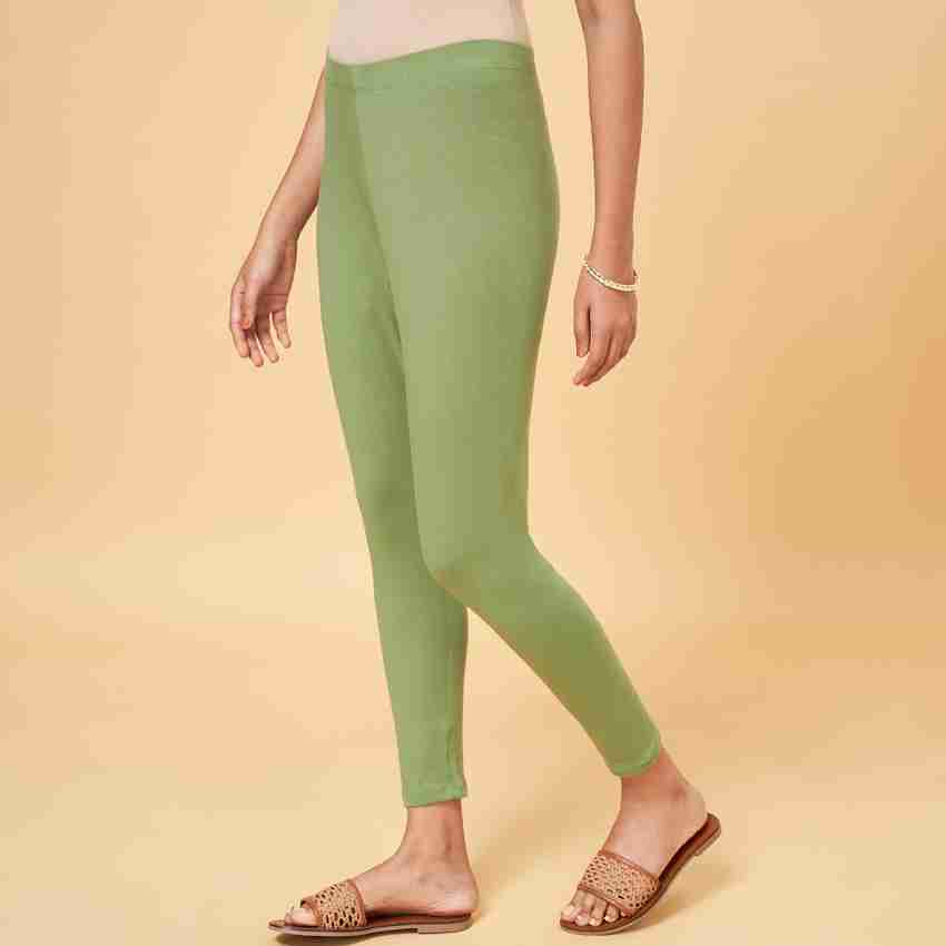 Rangmanch by Pantaloons Olive Green Regular Fit Leggings