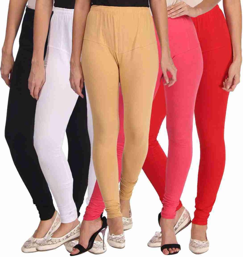 Buy ZAKOD Women's Cotton Lycra Churidar Leggings Combo