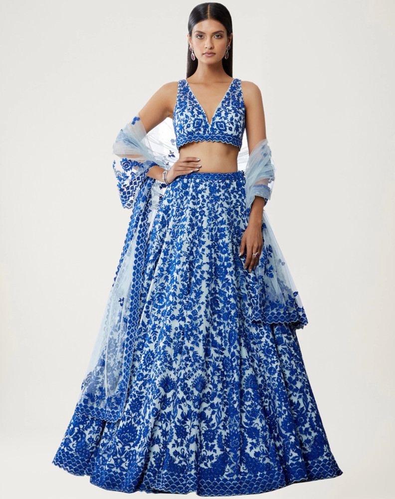 Flipkart designer lehenga best sale