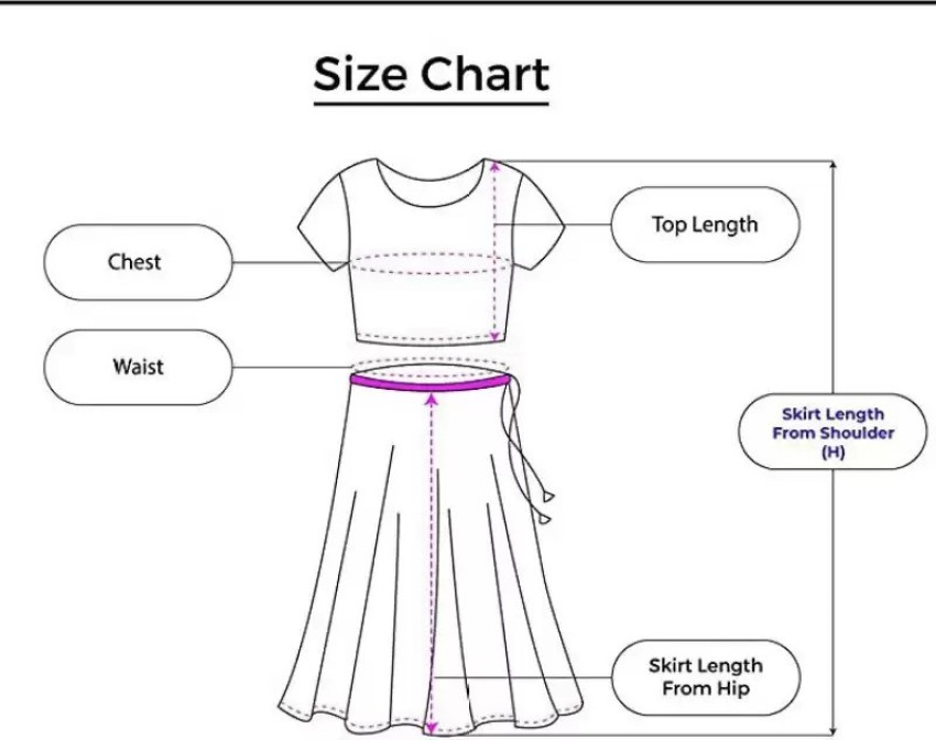 Top more than 136 indian lehenga measurement chart latest - ceg.edu.vn