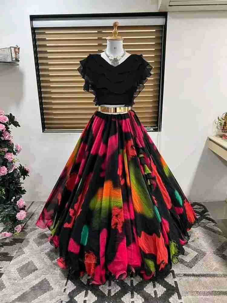 dibas Digital Print Stitched Lehenga Crop Top Buy dibas Digital Print Stitched Lehenga Crop Top Online at Best Prices in India Flipkart