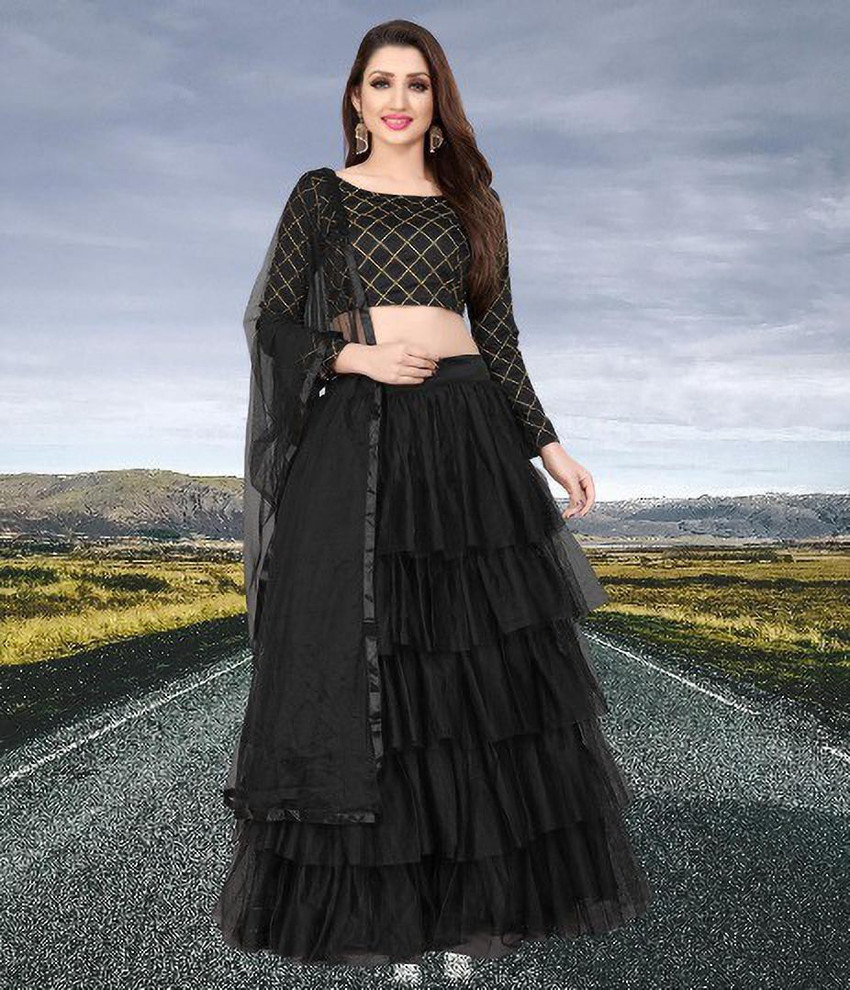 Flipkart black clearance lehenga
