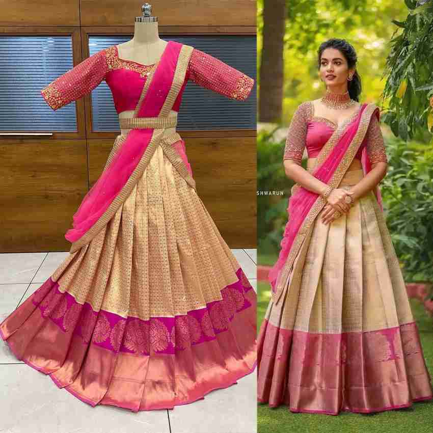 Flipkart lehenga hot sale half saree