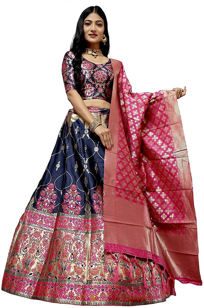 Silk lehenga top on flipkart