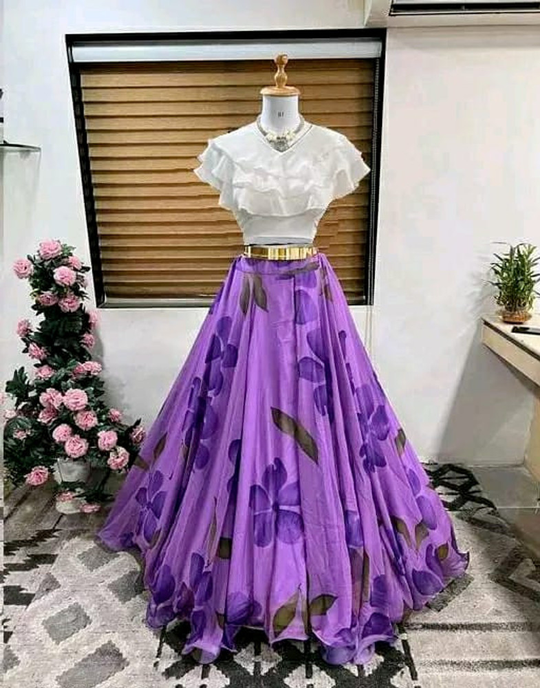 Flipkart crop top top lehenga