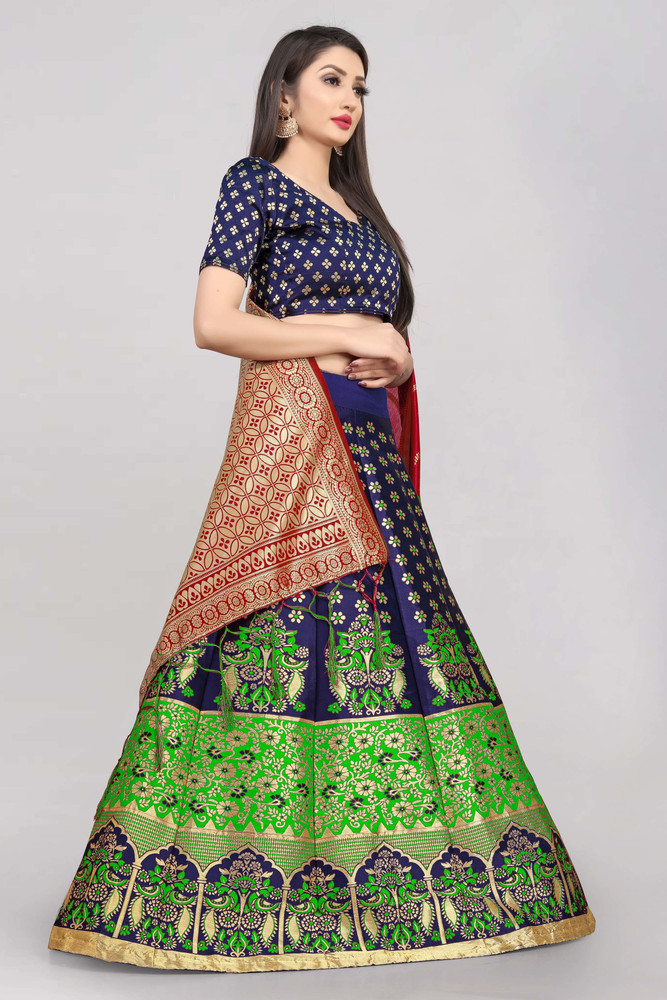 Banarasi silk lehenga flipkart top