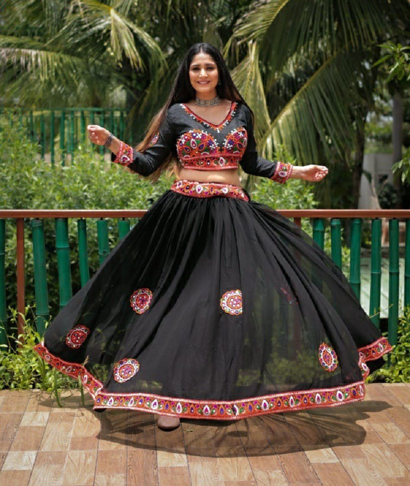 Khodal Textile Embroidered Semi Stitched Lehenga Choli Buy