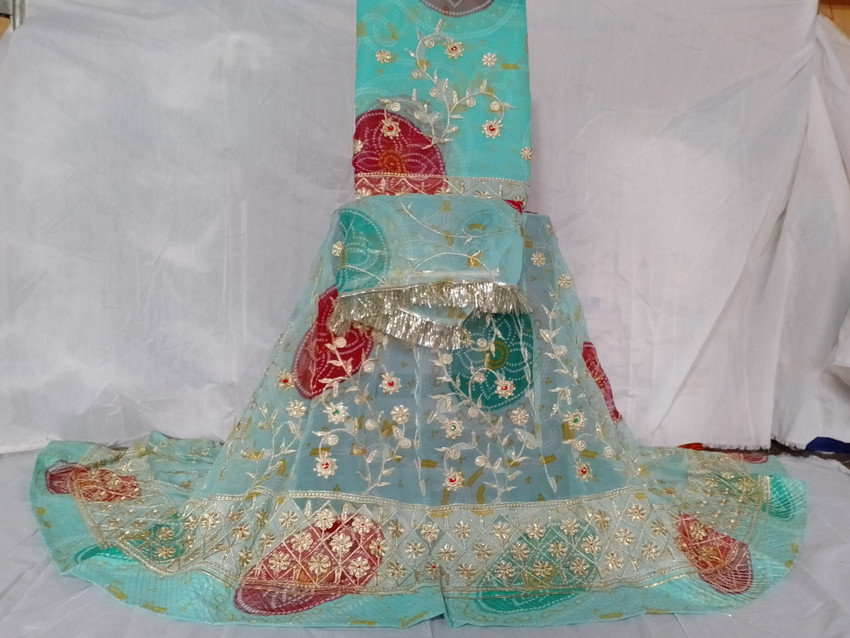 Yamuna Fashion Embroidered Semi Stitched Rajasthani Poshak Buy
