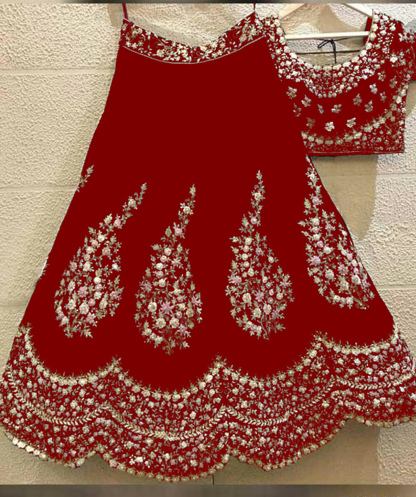 Flipkart velvet lehenga top