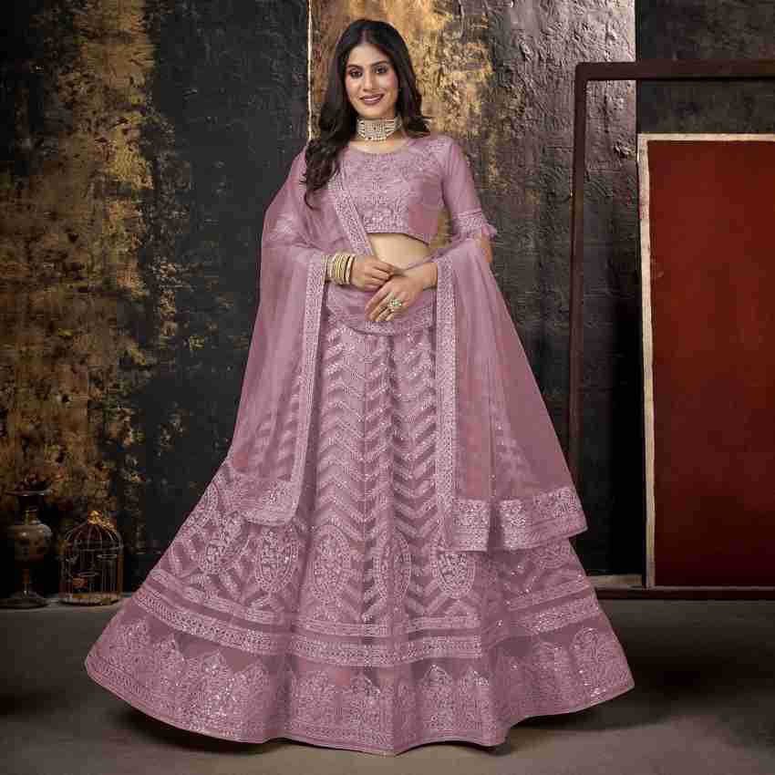 Cute Fellow Embroidered Semi Stitched Lehenga Choli Buy Cute