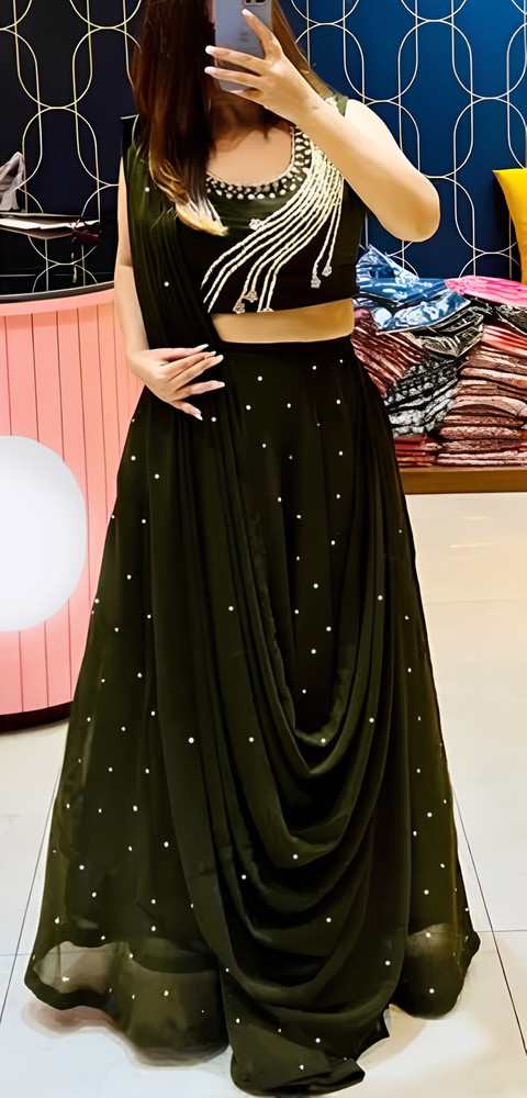 Crop top lehenga on flipkart shop