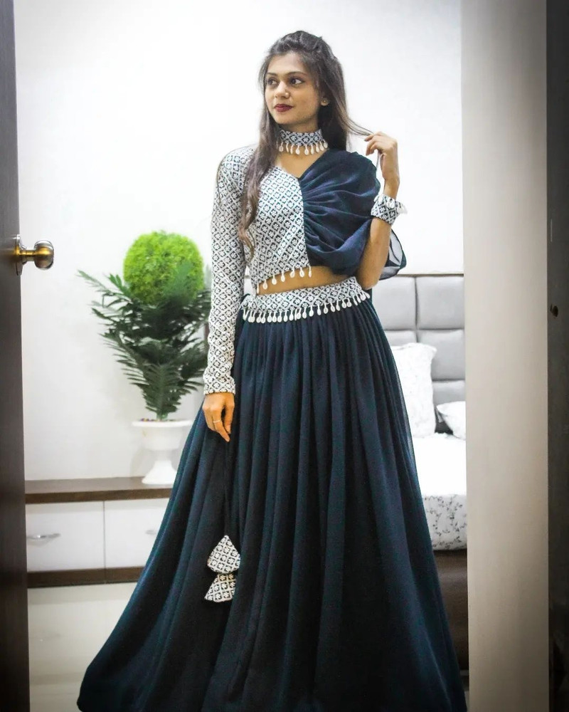 Latest lehenga designs flipkart cheap