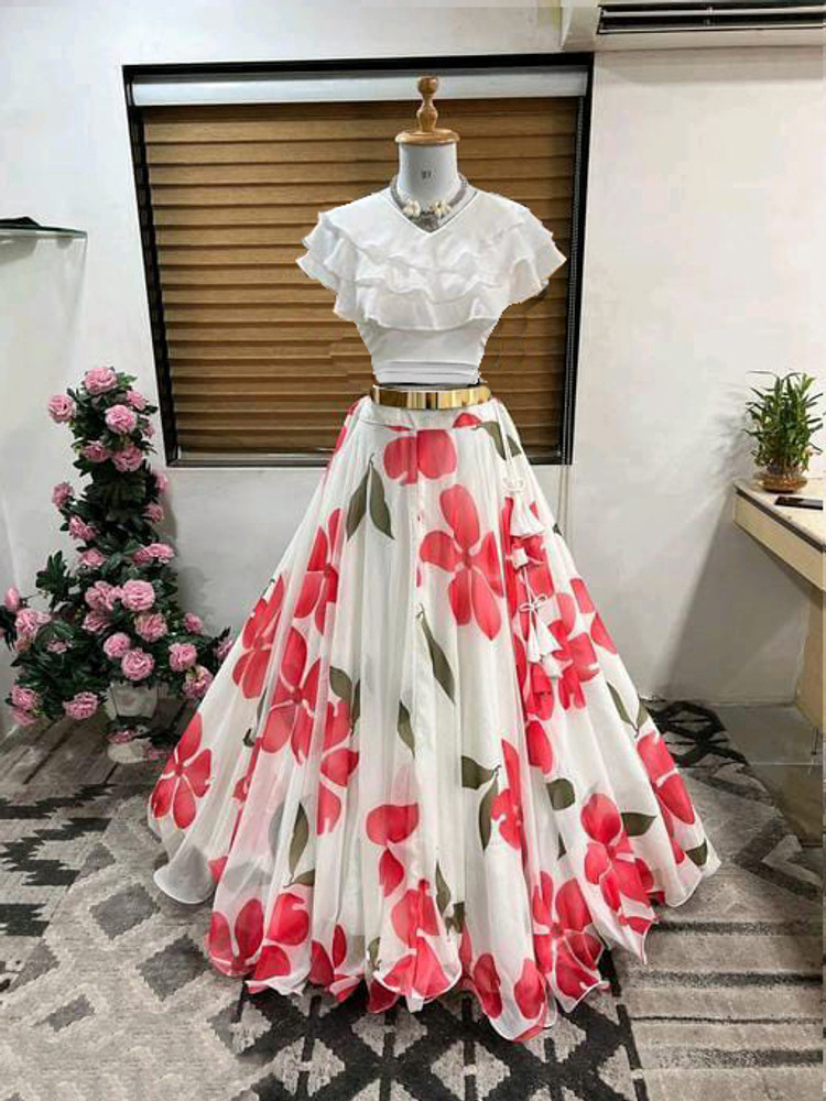 PuriMaa Digital Print Stitched Lehenga Crop Top Buy PuriMaa Digital Print Stitched Lehenga Crop Top Online at Best Prices in India Flipkart