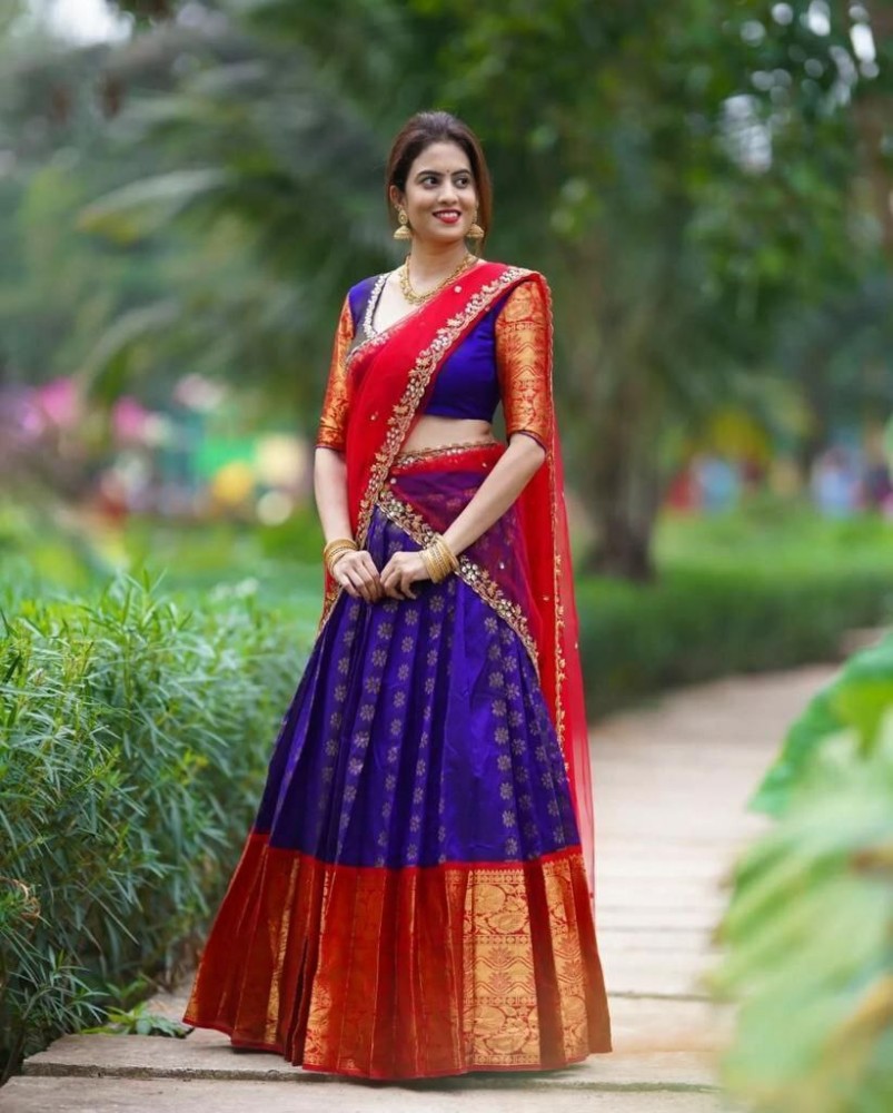 Lehenga saree on sale with self flipkart