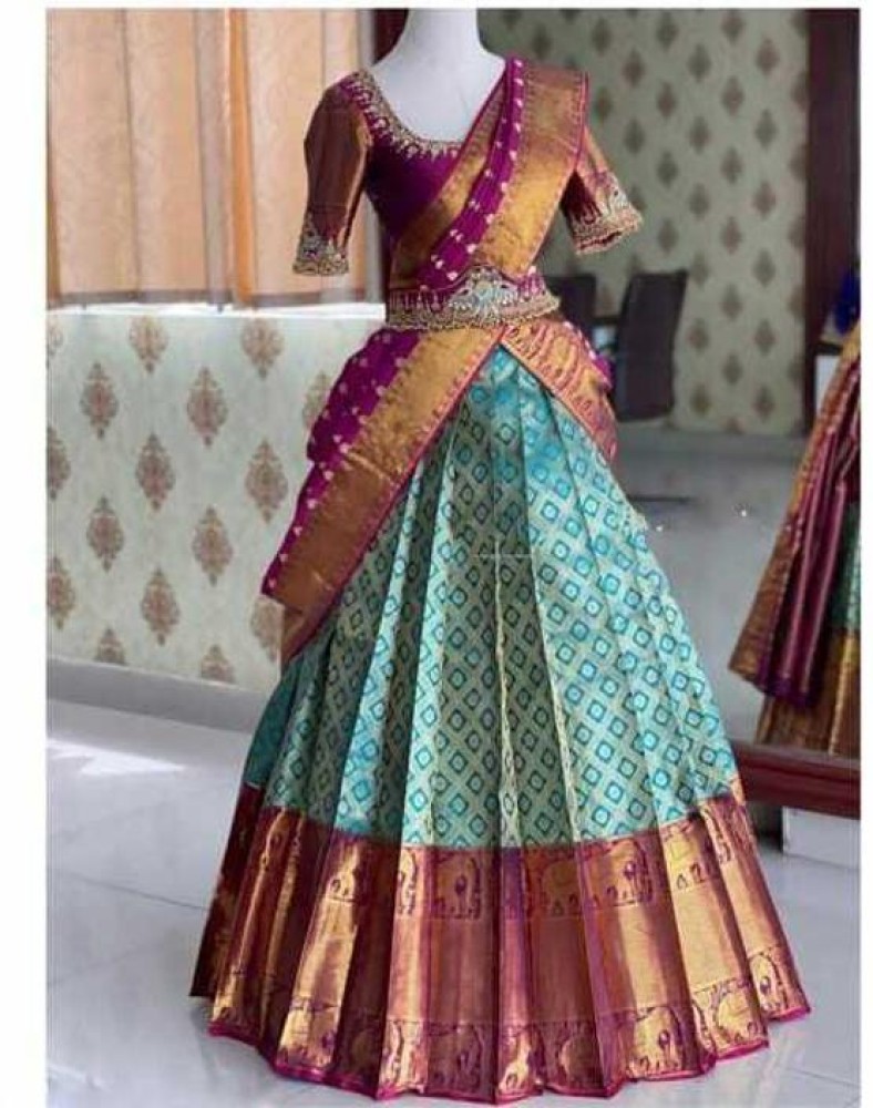 Lehenga saree hotsell with self flipkart