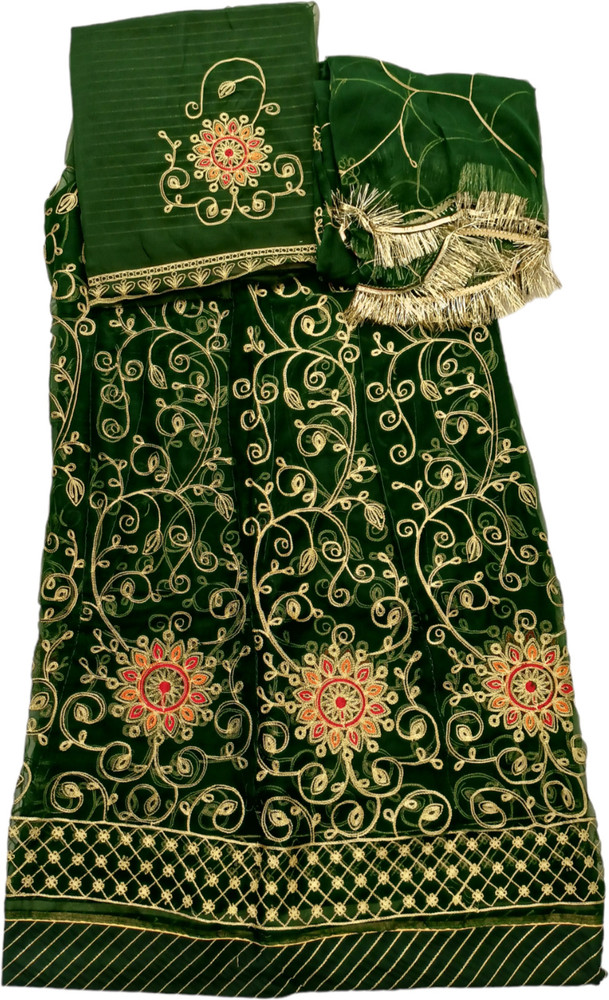 Dark green rajputi poshak on sale