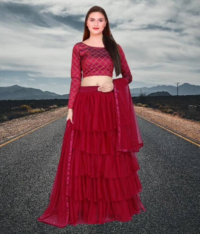 DHARM CREATION Embroidered Semi Stitched Lehenga Choli - Buy DHARM CREATION  Embroidered Semi Stitched Lehenga Choli Online at Best Prices in India |  Flipkart.com