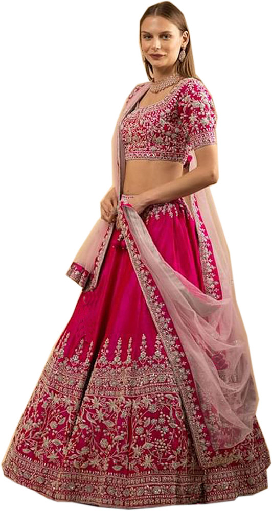 Aatvi Self Design Semi Stitched Lehenga Choli - Buy Aatvi Self Design Semi  Stitched Lehenga Choli Online at Best Prices in India | Flipkart.com