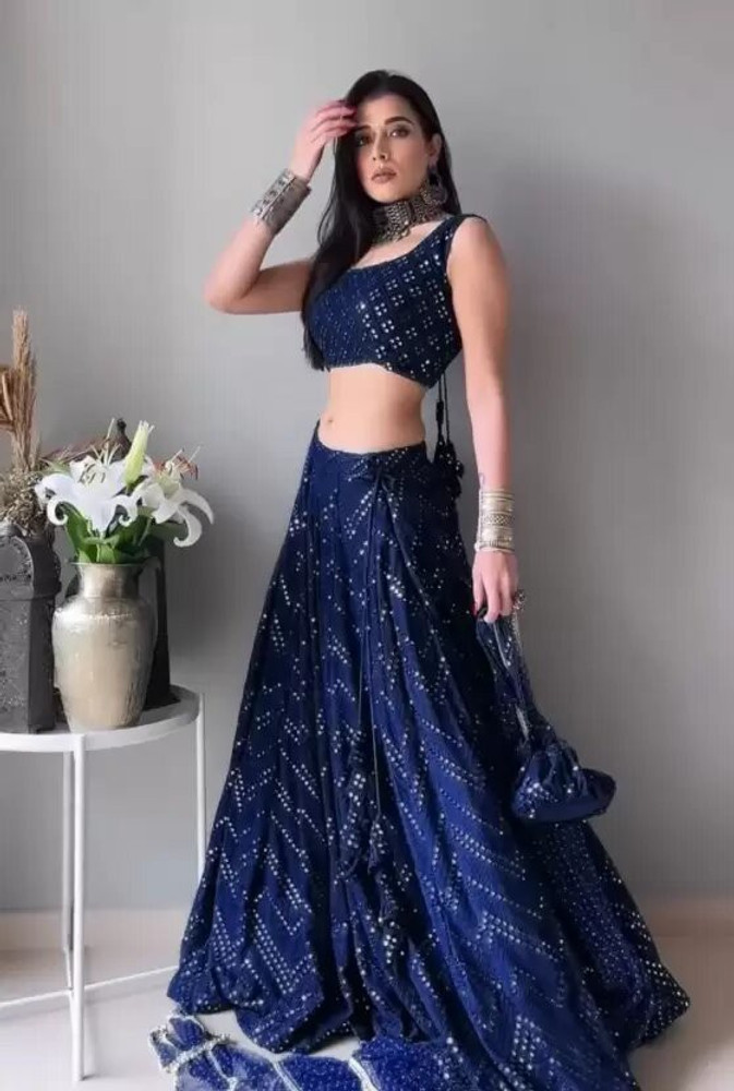Beautiful blue deals lehenga