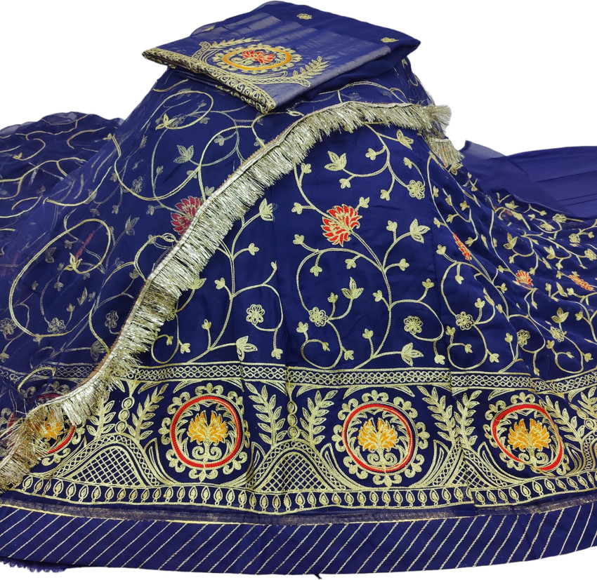 MANTUSHTI Embroidered Semi Stitched Rajasthani Poshak Buy