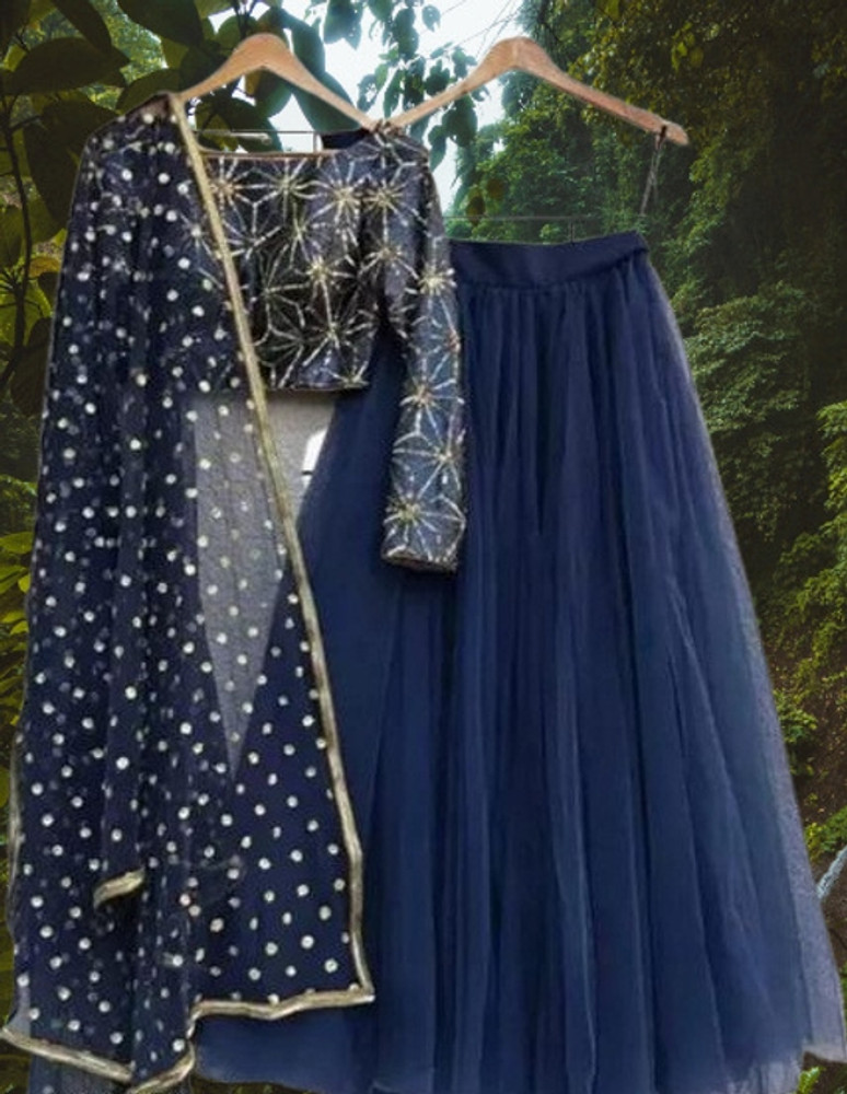 Blue lehenga choli flipkart top