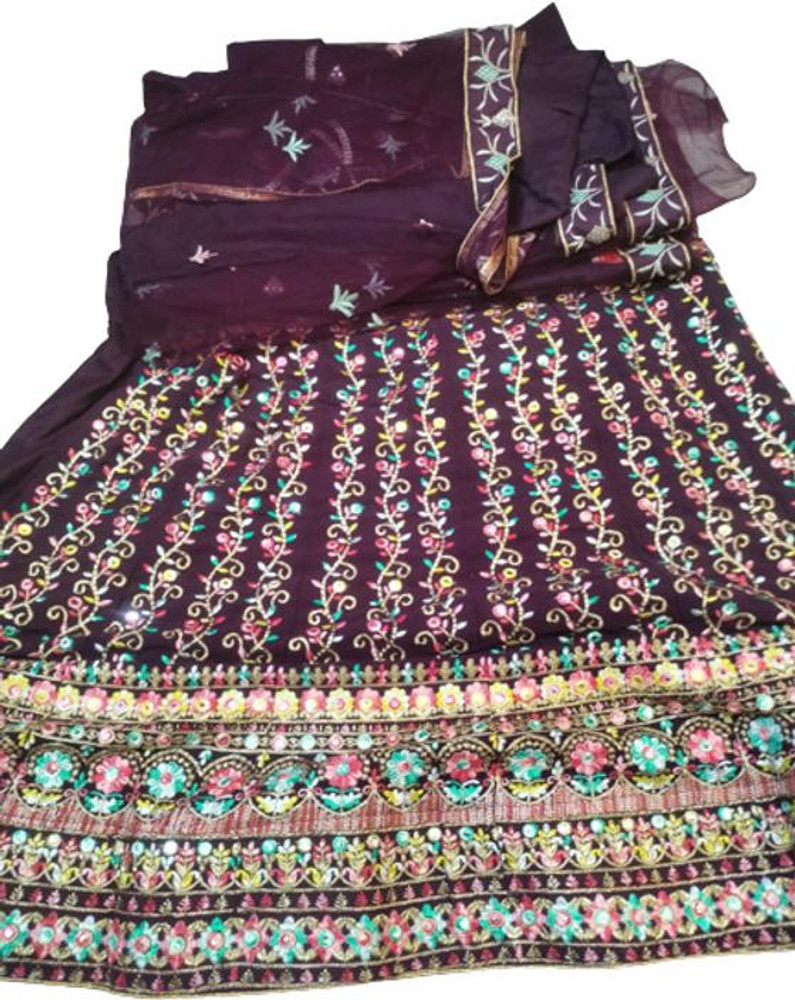 Dulhan Saree Palace Embroidered Semi Stitched Lehenga Choli Buy Dulhan Saree Palace Embroidered Semi Stitched Lehenga Choli Online at Best Prices in India Flipkart