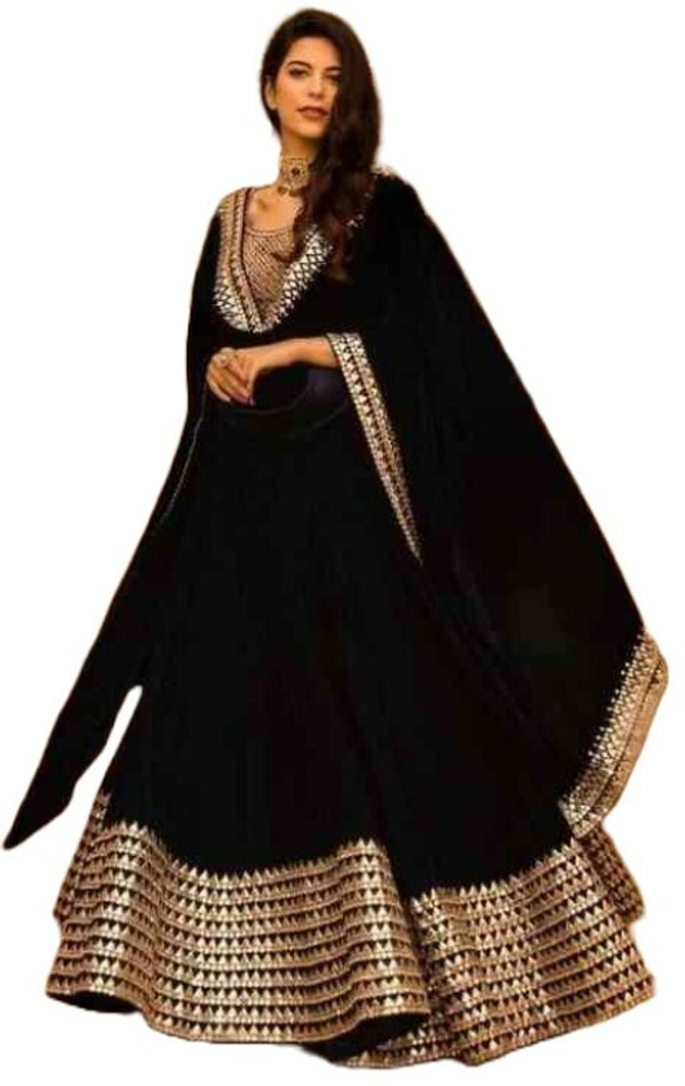 Velvet lehenga online choli flipkart
