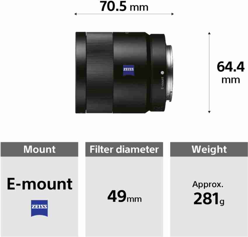 SONY SEL55F18Z Standard Prime Lens - SONY : Flipkart.com