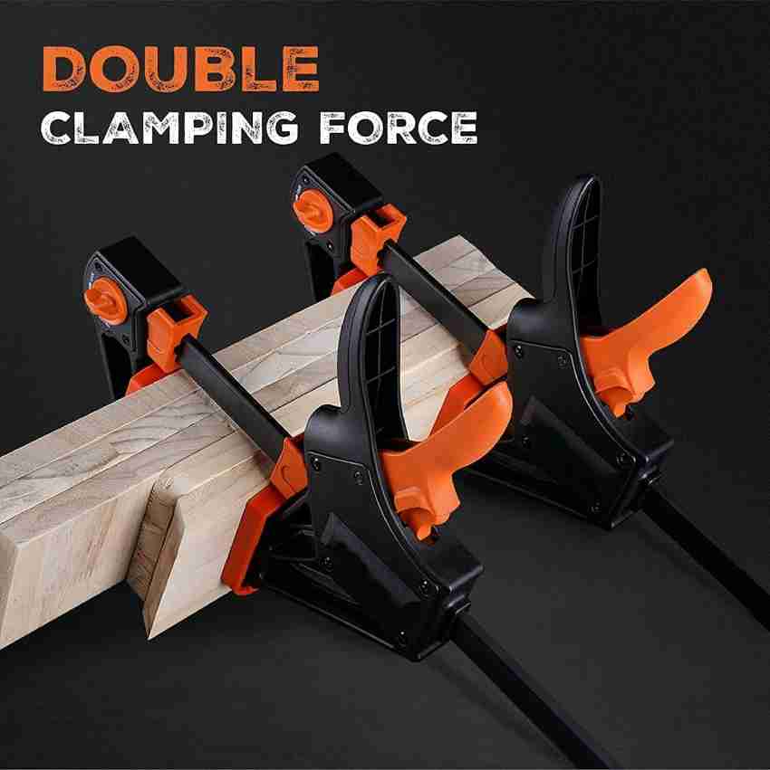 KRAVETTO 12” Ratchet Clamp Heavy Duty Bar Clamps, Quick Grip Clamps for  Woodworking Lever Tool Price in India - Buy KRAVETTO 12” Ratchet Clamp  Heavy Duty Bar Clamps, Quick Grip Clamps for Woodworking Lever Tool online  at