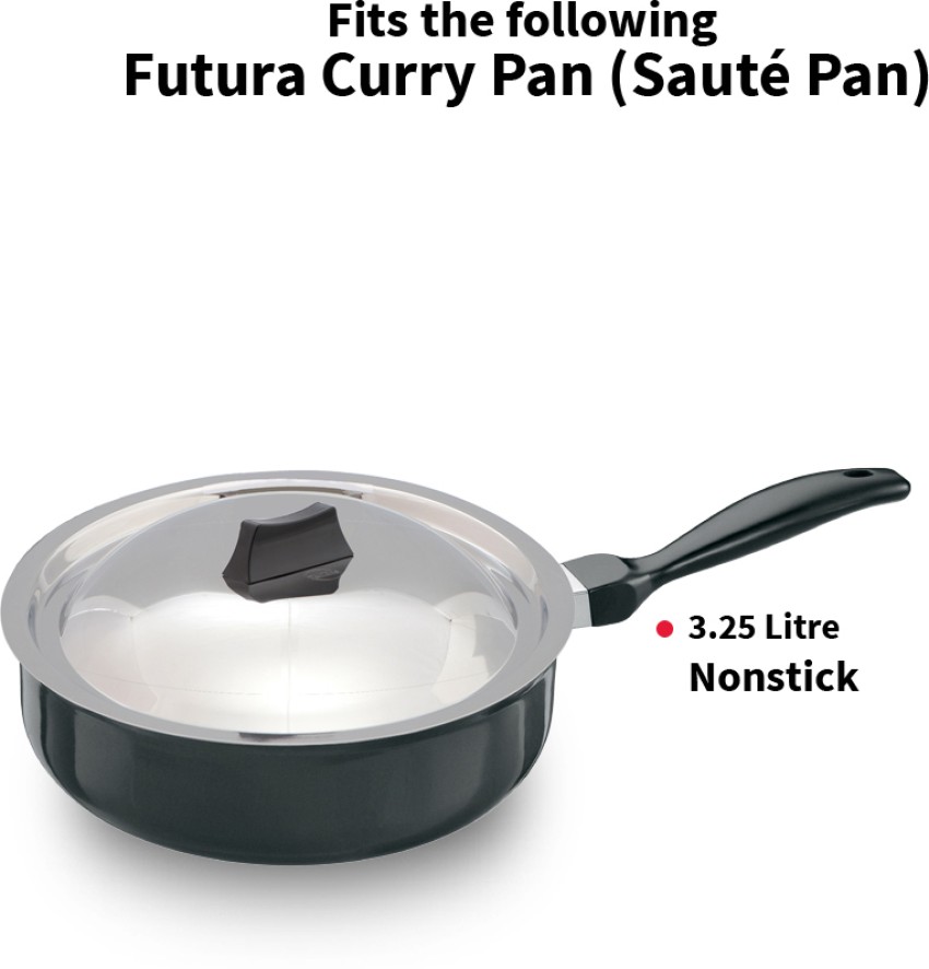 Futura Non Stick 9-Inch All Purpose Frying Pan with Stainless Steel Lid,  2.5-Liter