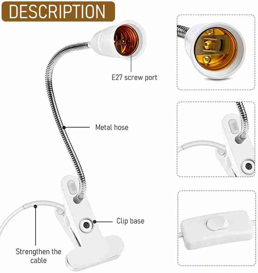 Clip on discount light bulb holder